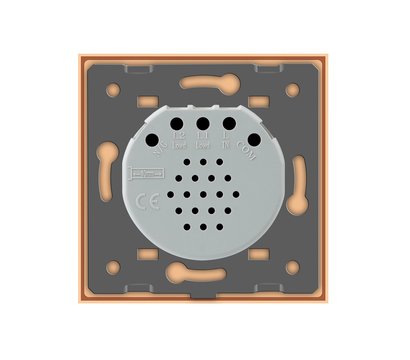 Изображение 4 Сенсорный выключатель Livolo VL-C702S-13 Gold glass золотое
