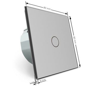 Зображення 4 Регулятор освітлення Livolo VL-C701DR-15 Grey glass