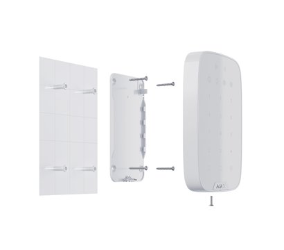 Зображення 6 Клавіатура Ajax KeyPad Plus White, Колір: білий