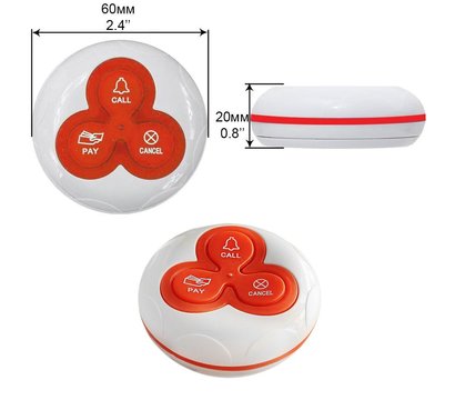 Изображение 2 Кнопка вызова Recs R-333 Red/White