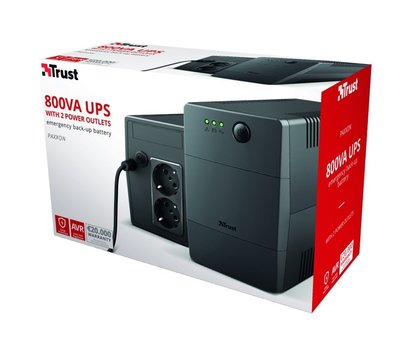 Зображення 5 ДБЖ Trust Maxxon 800VA UPS Black – 23503 800 ВА