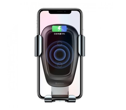 Зображення 4 Зарядний пристрій Baseus Wireless Charger Gravity Car Mount black - WXYL-B0A