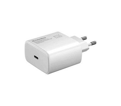 Зображення 6 Зарядний пристрій ColorWay Power Delivery Port PPS USB Type-C (45W) White – CW-CHS034PD-WT