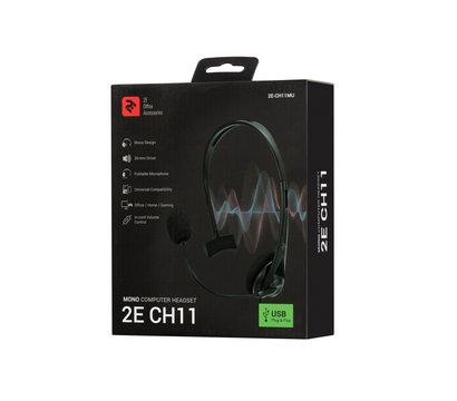 Зображення 2 Навушники 2E CH11MU поворотна