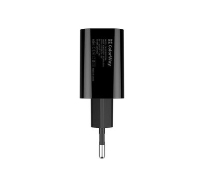 Зображення 4 Зарядний пристрій ColorWay (1USB Type-C PDx3A) Black – CW-CHS026PD-BK