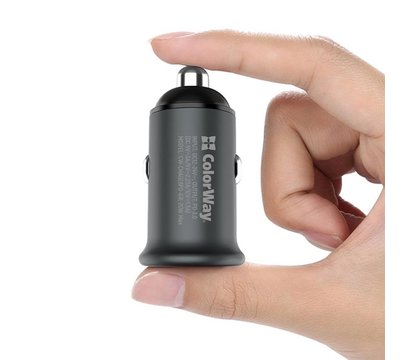 Изображение 5 Зарядное устройство ColorWay (1USBx3A, 20W) Power Delivery Port Gray – CW-CHA028PD-GR