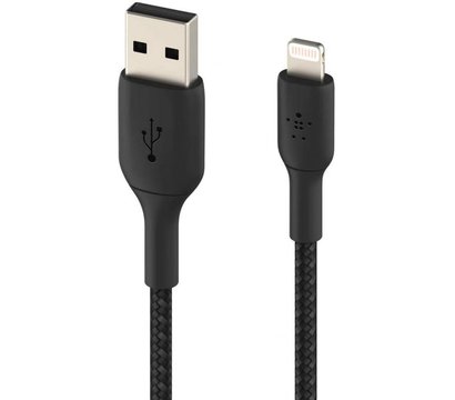 Зображення 2 Кабель Belkin USB-A - Lightning, 2.0 м, Black — CAA002BT2MBK