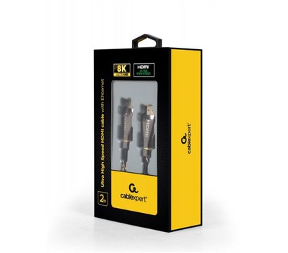Зображення 2 Кабель мультимедійний Cablexpert HDMI - HDMI v.2.1, 2м, Black - CCBP-HDMI8K-2M