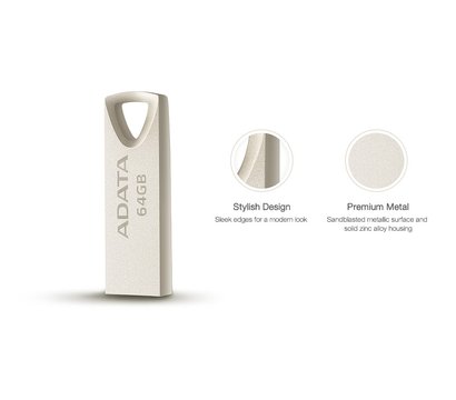 Зображення 3 Накопичувач USB A-Data AUV 210 Golden 32GB USB2.0 - AUV210-32G-RGD