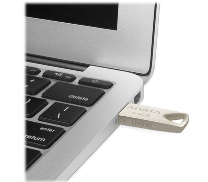 Изображение 3 USB флешка A-Data AUV 210 Golden 64GB USB2.0 - AUV210-64G-RGD