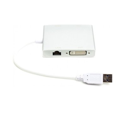 Зображення 2 Перехідник PowerPlant USB 3.0 - HDMI, DVI, VGA, RJ45 Gigabit Ethernet - CA912087