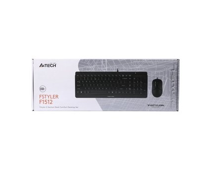 Зображення 3 Комплект мишка + клавіатура A4Tech Fstyler F1512 USB Black