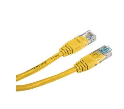 Зображення 2 Патч-корд кручена пара Hypernet PC-UTP-1M-YL UTP Cat.5e (1 м) yellow, Колір: жовтий