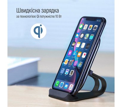 Зображення 6 Зарядний пристрій ColorWay Wireless Stand 10W Blue - CW-CHW30Q-BL
