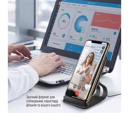Зображення 9 Зарядний пристрій ColorWay Wireless Stand 15W Black - CW-CHW31Q-BK