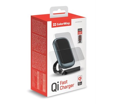 Зображення 10 Зарядний пристрій ColorWay Wireless Stand 10W Blue - CW-CHW30Q-BL