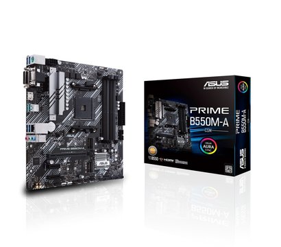 Изображение 2 Материнская плата Asus Prime B550M-A/CSM (sAM4, AMD B550, PCI-Ex16)