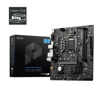 Изображение 2 Материнская плата MSI H510M PRO (s1200, Intel H510)
