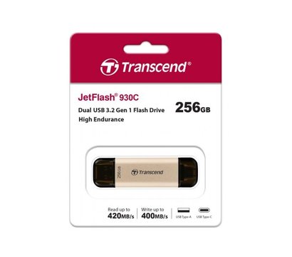 Зображення 6 USB флеш накопичувач Transcend JetFlash 930C Black 256GB USB 3.2 - TS256GJF930C