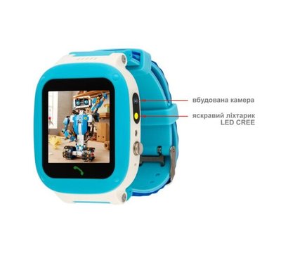 Изображение 2 Умные часы AmiGo GO004 Splashproof Camera+LED Blue с Bluetooth
