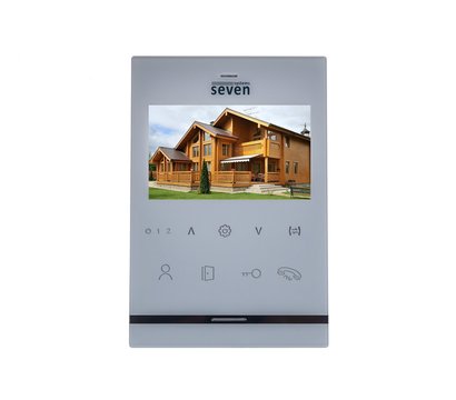 Изображение 2 Домофонна система Seven DP-7542 Set White, Цвет (домофон + панель): белый + черный
