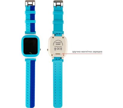 Изображение 4 Умные часы AmiGo GO004 Splashproof Camera+LED Blue с Bluetooth