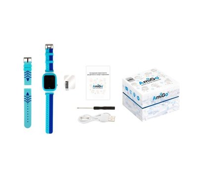 Изображение 6 Умные часы AmiGo GO004 Splashproof Camera+LED Blue с Bluetooth