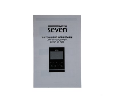 Изображение 6 Домофонна система Seven DP-7542 Set White, Цвет (домофон + панель): белый + черный