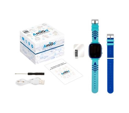 Изображение 9 Смарт-часы AmiGo GO005 4G WIFI Thermometer Blue