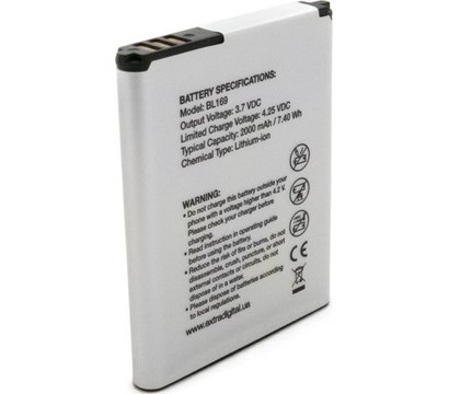 Зображення 2 Акумулятор Extradigital для Lenovo BL169 A789/P70/S560 3.7V 2000mAh - BML6364