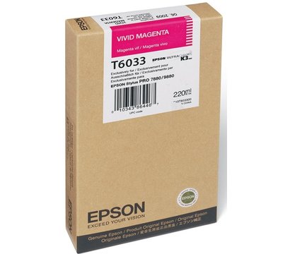Зображення 2 Картридж для принтерів Epson T6033 для Stylus Pro 7800/7880/9800/9880 vivid magenta - C13T603300