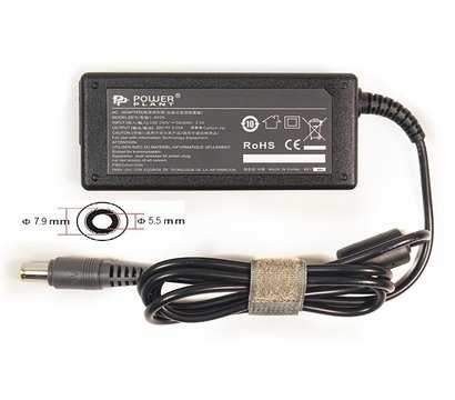 Изображение 3 Блок питания ноутбука PowerPlant для IBM/Lenovo 220V, 20V 65W 3.25A, 7.9х5.5мм - IB65H7955