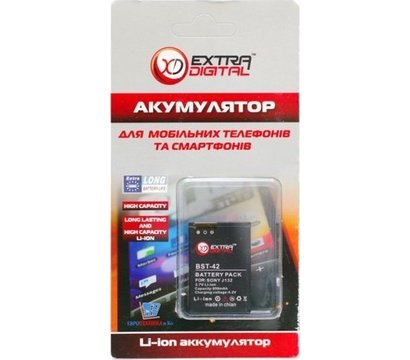 Изображение 3 Батарея Extradigital J132 для Sony Ericsson BST-42, 850mAh - DV00DV6076
