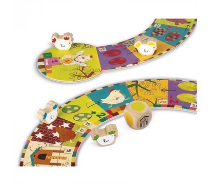 Изображение 3 Настольная игра Janod Гонки цыплят - J02909