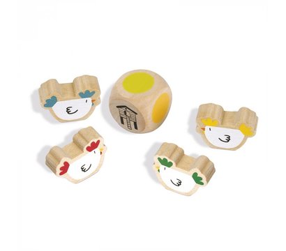 Изображение 4 Настольная игра Janod Гонки цыплят - J02909