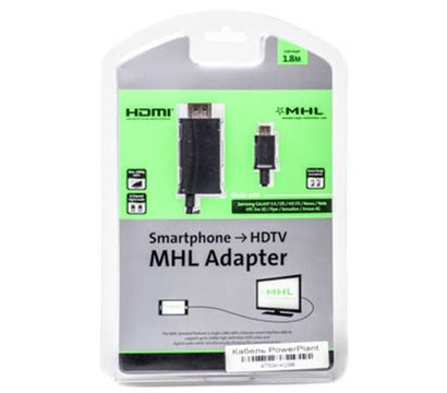 Зображення 2 Кабель мультимедійний PowerPlant microUSB-HDMI, 1.8м, Black - KD00AS1239