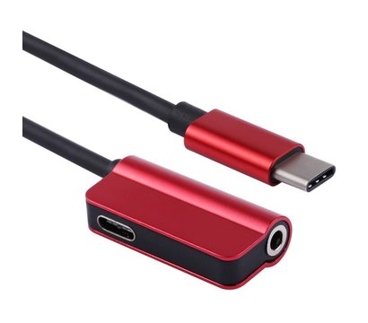 Зображення 2 Адаптер Extradigital USB Type C (M)-3.5 мм/USB Type C (F), Red - KBA1761