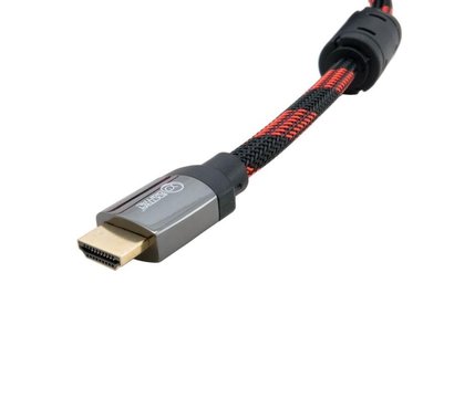Зображення 2 Кабель мультимедійний Extradigital HDMI-HDMI, 3м Black/Red - KBH1634
