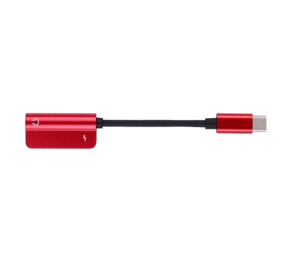 Зображення 3 Адаптер Extradigital USB Type C (M)-3.5 мм/USB Type C (F), Red - KBA1761