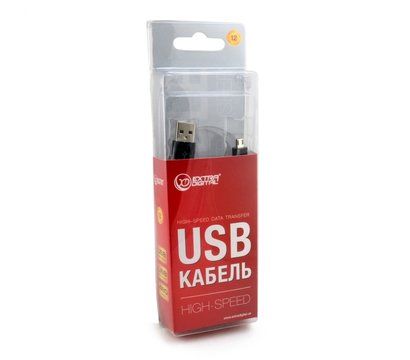 Изображение 5 Кабель Extradigital USB 2.0 AM - Micro USB, 0.5м, Black - KBU1624
