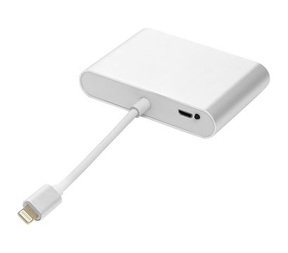 Зображення 3 Адаптер PowerPlant Lightning-HDMI, VGA, 3.5 мм - CA911929