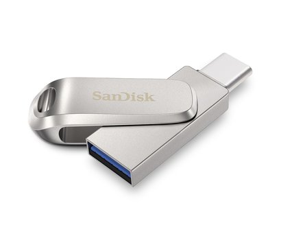 Зображення 2 USB флешка SanDisk Ultra Luxe 64GB USB3.1 Silver — SDDDC4-064G-G46