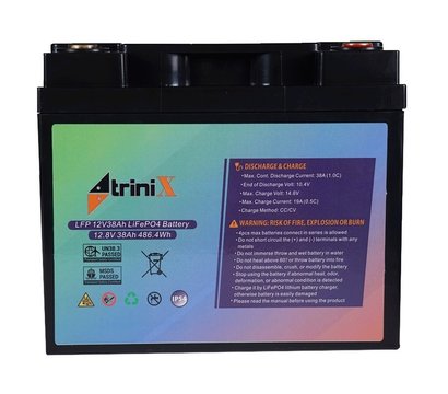 Зображення 2 Lifepo4 акумулятор Trinix LFP 38.0 Ач, 12В
