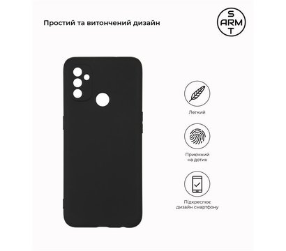Зображення 2 Чохол Armorstandart Matte Slim Fit для OnePlus Nord N100 Black - ARM59396