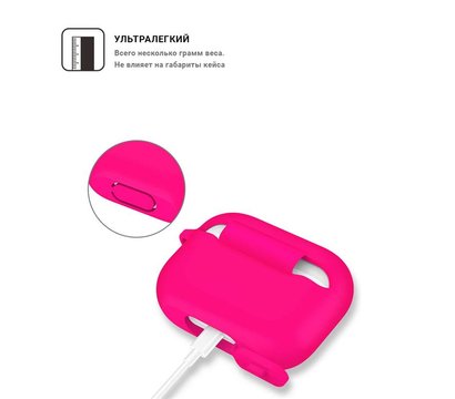 Изображение 3 Чехол Armorstandart Silicone для Apple Airpods Pro Hot Pink - ARM56077