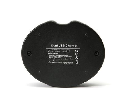 Зображення 2 Зарядний пристрій PowerPlant Dual для Nikon EN-EL20 – DV00DV3326