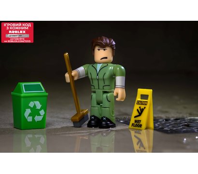 Зображення 5 Ігрова фігурка Jazwares Roblox Сore Figures Welcome to Bloxburg: Glen the Janitor W3 - ROG0106