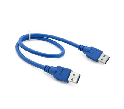 Зображення 2 Кабель Extradigital USB 3.0 AM - AM, 0.5м, Blue - KBU1631