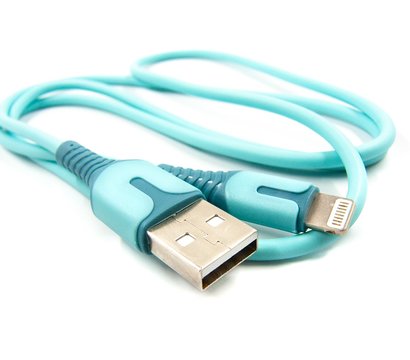 Зображення 2 Кабель Dengos USB-Lightning 1м Blue - PLS-L-IND-SOFT-BLUE