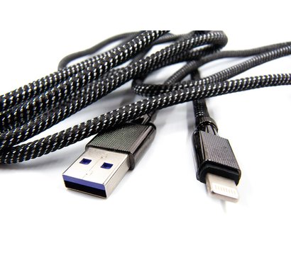 Зображення 3 Кабель Dengos USB-Lightning 4A 1м Black - NTK-L-KPR-USB3-BLACK